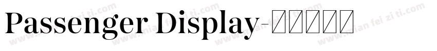 Passenger Display字体转换